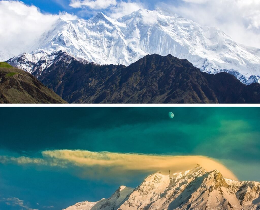 rakaposhi peak hunza valley