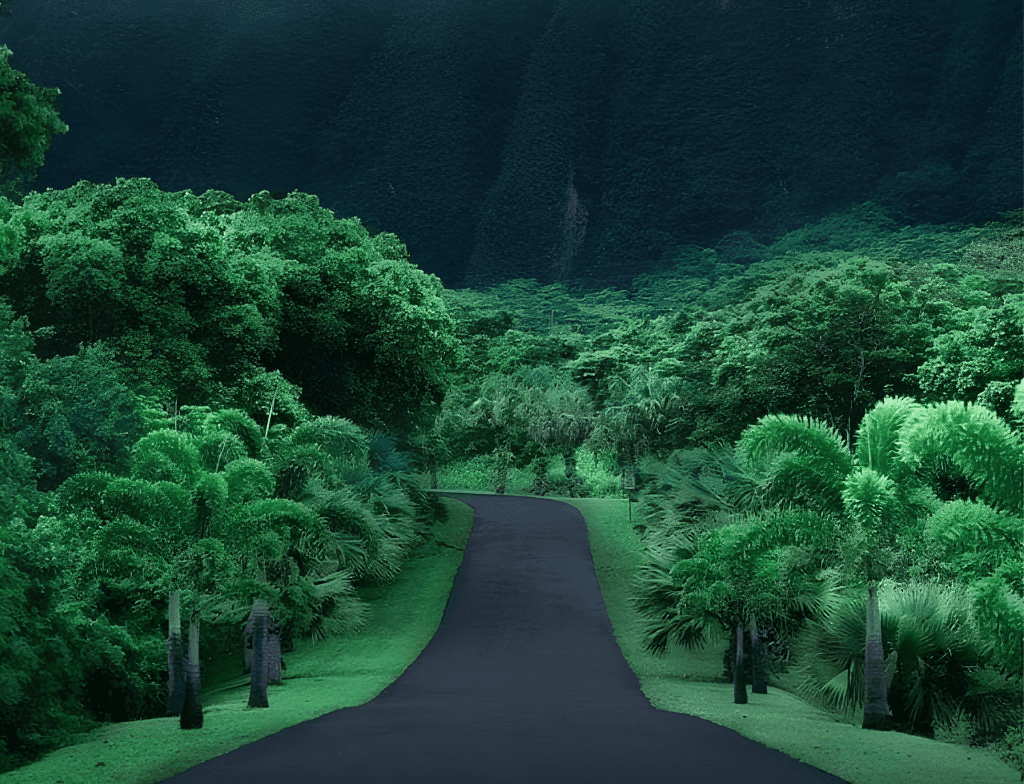 Ho'omaluhia Park and jurassic park